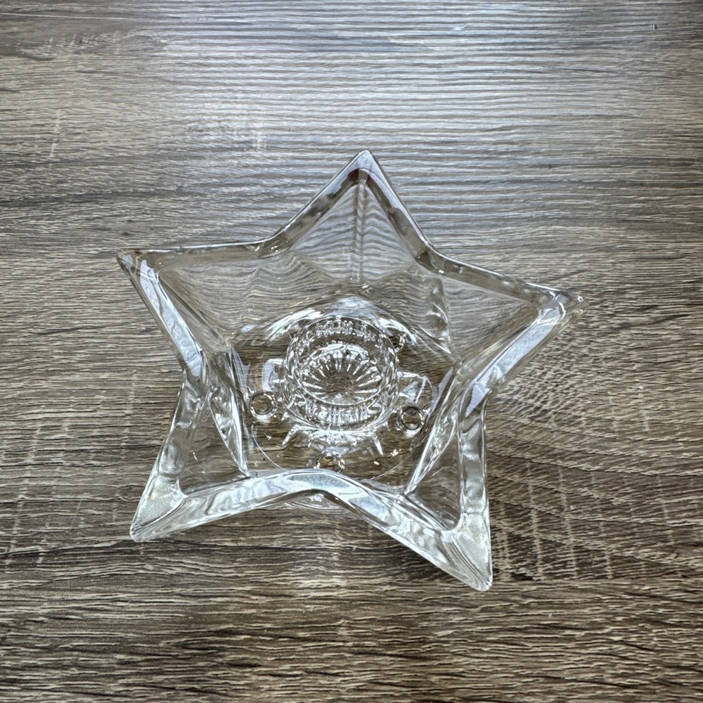 Star Crystal Glass Candlestick Holders Candlestick Holder